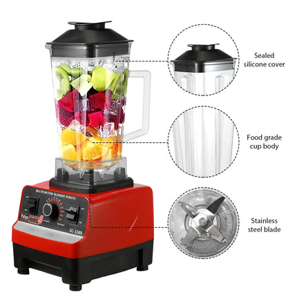2000W2-in-1 Durable Blender Fixed Blender Suitable for Food Processing Machines Ice Cream smoothies Suitable for Kitchen Juicers