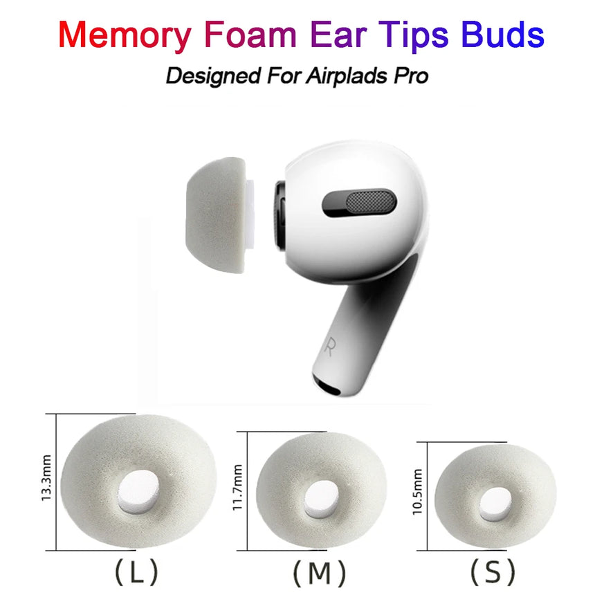 Noise Isolate Memory Foam Ear Tips for Airpods Pro Replacement Earbuds Cover Protective Earphone Earplugs For Apple Airpods Pro