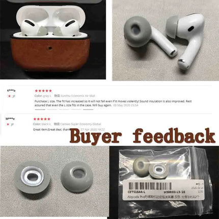 Noise Isolate Memory Foam Ear Tips for Airpods Pro Replacement Earbuds Cover Protective Earphone Earplugs For Apple Airpods Pro
