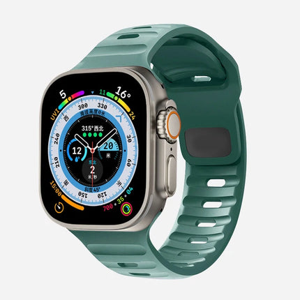 Silicone Strap For Apple Watch ultra Band 44mm 49mm 45mm 42mm 40mm 41mm 38mm sport correa bracelet iwatch Series 7 6 3 4 5 se 8