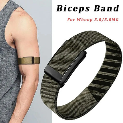 Adjustable Breathable Nylon Strap For Whoop 5.0/5.0 MG Resistant Bicep Band Replacement  Smart Watch Bracelet for Whoop 5.0MG