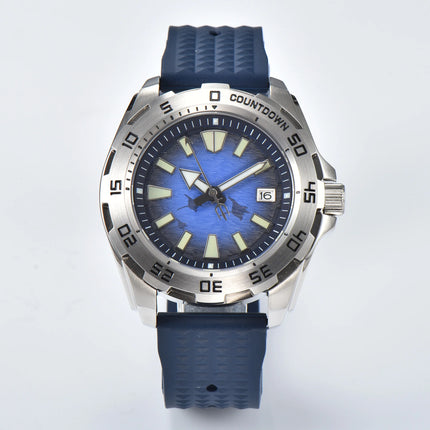 PARNSRPE 44MM watches for man luxury NH36A man watches automatic diving watch Bracelet 3.8 Crown sapphire crystal Luminous point
