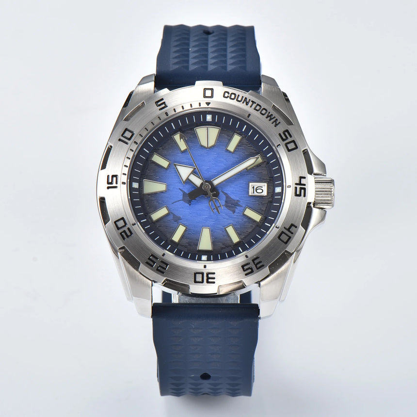 PARNSRPE 44MM watches for man luxury NH36A man watches automatic diving watch Bracelet 3.8 Crown sapphire crystal Luminous point