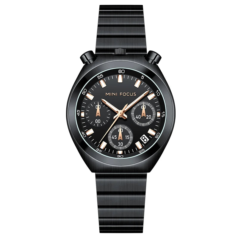 MINIFOCUS Fashion Little Monster Womens Watch Multifunctional Panda Watch Steel Band Chronograph Women Bracelet Quartz Watches