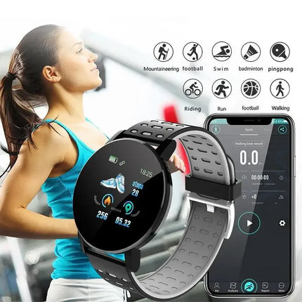 2024 Smart Watch Real-time Activity Tracker Heart Rate Monitor Sports Adults Kids 1.44" Screen Full Touch Waterproof Smartband