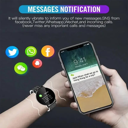 2024 Smart Watch Real-time Activity Tracker Heart Rate Monitor Sports Adults Kids 1.44" Screen Full Touch Waterproof Smartband