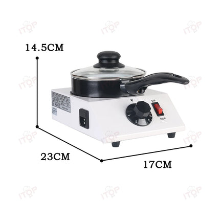 ITOP Chocolate Melting Machine Small Electric Tempering Cylinder Melter Ceramic Non-Stick Pot Pan 40W 220V 110V (Single Pan)