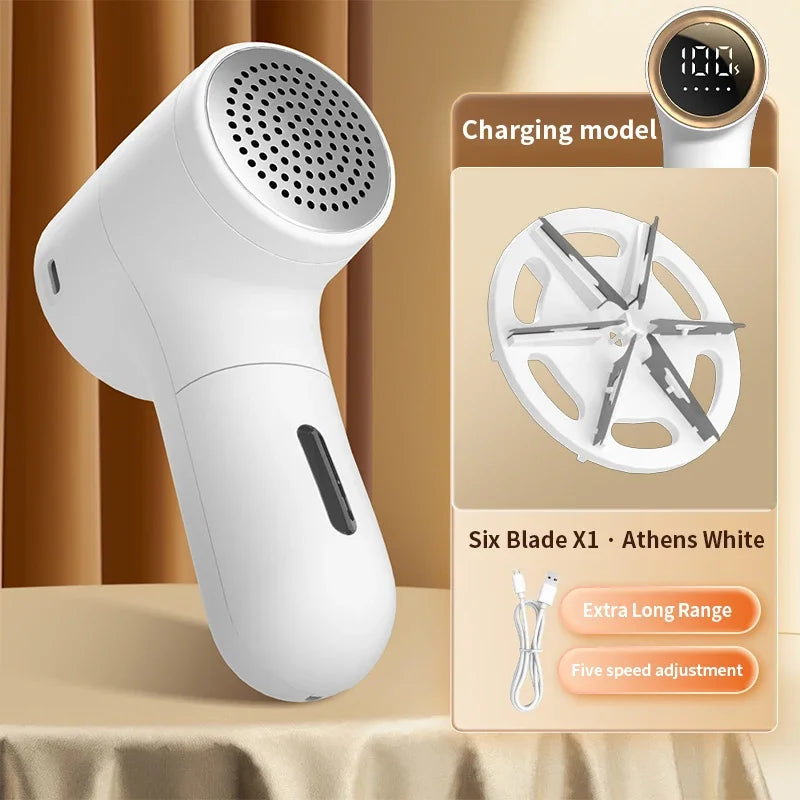 Electric Lint Remover USB Rechargeable Intelligent Digital Display Hairball Trimmer Portable Clothes Shaver 5 Gear Razor