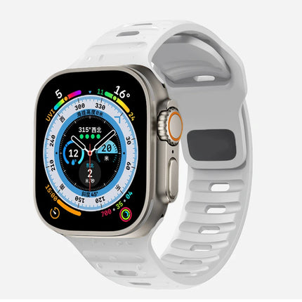 Silicone Strap For Apple Watch ultra Band 44mm 49mm 45mm 42mm 40mm 41mm 38mm sport correa bracelet iwatch Series 7 6 3 4 5 se 8