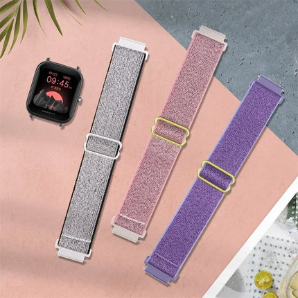 Elastic strap For Amazfit GTS 4/GTR 4/3/2 Mini/Pro/stratos/Balance Sport 20mm/22mm Watch band Amazfit bip 5-bip 3 pro-U-S-lite