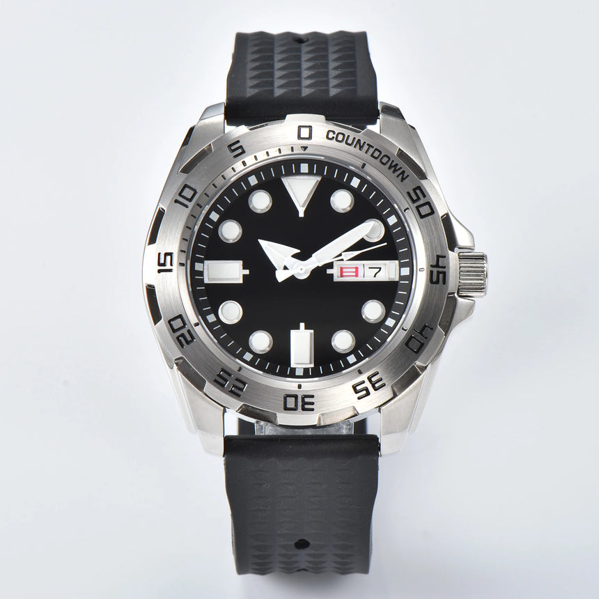 PARNSRPE 44MM watches for man luxury NH36A man watches automatic diving watch Bracelet 3.8 Crown sapphire crystal Luminous point