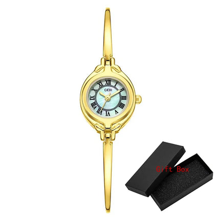 Fashion GEDI Top Brand Luxury Advanced Hand Compact Retro Bracelet Style Women's Simple High Beauty Strap Quartz Wrist Watches