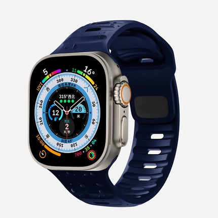Silicone Strap For Apple Watch ultra Band 44mm 49mm 45mm 42mm 40mm 41mm 38mm sport correa bracelet iwatch Series 7 6 3 4 5 se 8