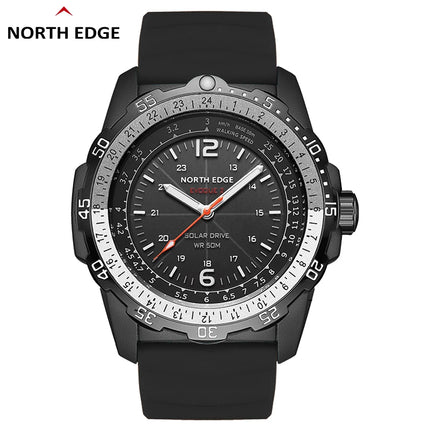 NORTH EDGE EVOQUE 2 Men Digital Military Watch Solar Power Environmental Men's Sport Wristwatch Luminous Watches Waterproof 50M