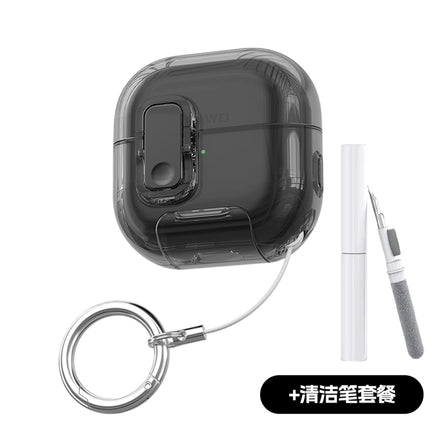 For Huawei freeclip2 Transparent Crystal Wireless Bluetooth Earphone Case Soft TPU Clear Switch Lock Cover For freeclip 2 case