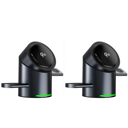 New Truly Qi2 3In1 15W Magnetic Touch Button Wireless Charger for Iphone Android IOS Phones Smart Watches Fast Charging Station