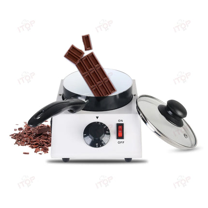 ITOP Chocolate Melting Machine Small Electric Tempering Cylinder Melter Ceramic Non-Stick Pot Pan 40W 220V 110V (Single Pan)