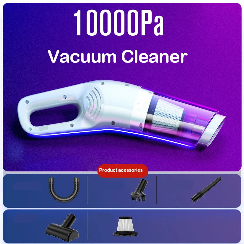 BALASHON Vacuum Cleaner Mini Portable Wireless Hand Held Cleaner Powerful Cleaning Machine Car Home Appliance For Dust Pet Hair