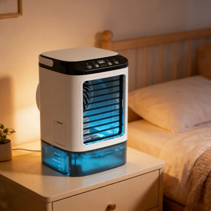 Portable air conditioner 3-speed Mini Air Conditioning 900ml Water Tank Air Cooler with 7-color Night Light For Office Bedroom