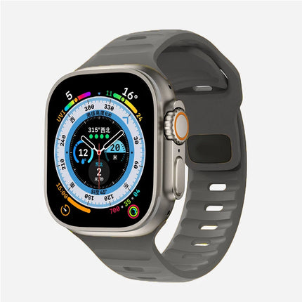 Silicone Strap For Apple Watch ultra Band 44mm 49mm 45mm 42mm 40mm 41mm 38mm sport correa bracelet iwatch Series 7 6 3 4 5 se 8