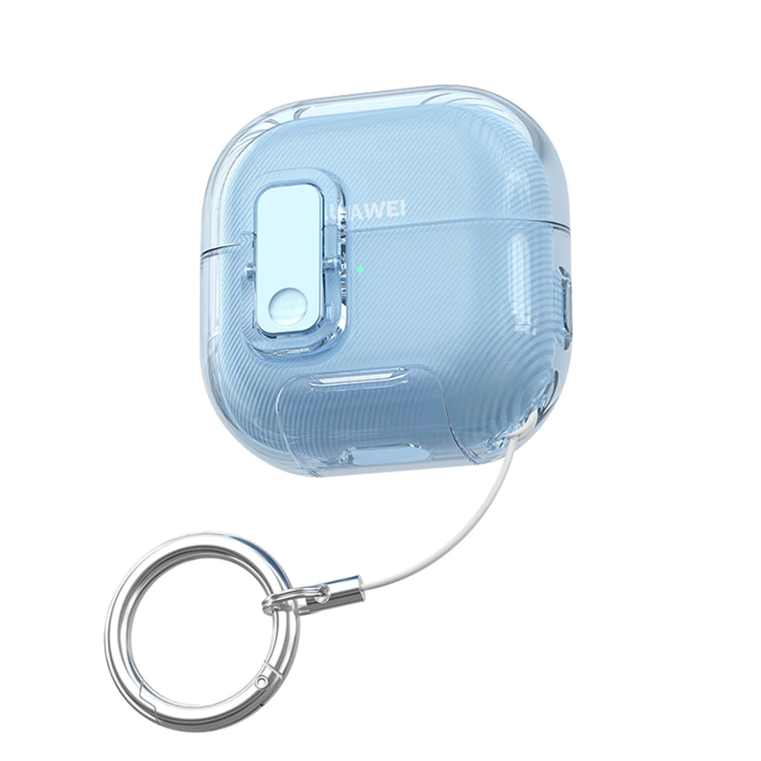 For Huawei freeclip2 Transparent Crystal Wireless Bluetooth Earphone Case Soft TPU Clear Switch Lock Cover For freeclip 2 case