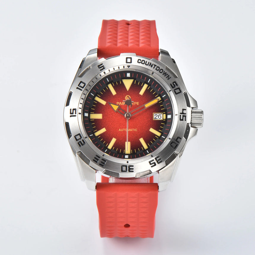 PARNSRPE 44MM watches for man luxury NH36A man watches automatic diving watch Bracelet 3.8 Crown sapphire crystal Luminous point