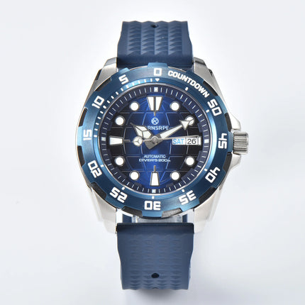 PARNSRPE 44MM watches for man luxury NH36A man watches automatic diving watch Bracelet 3.8 Crown sapphire crystal Luminous point
