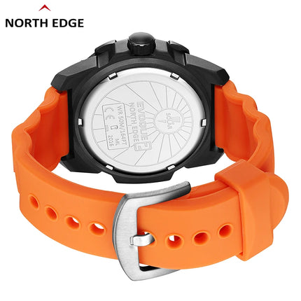 NORTH EDGE EVOQUE 2 Men Digital Military Watch Solar Power Environmental Men's Sport Wristwatch Luminous Watches Waterproof 50M