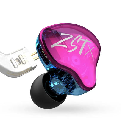KZ ZSTX 1BA 1DD Hybrid Driver in-ear Earphone Noise Cancelling Headset Hifi Music Earbuds Replaceable Cable KZ ZST X ZSX ZSNPRO