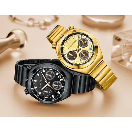 MINIFOCUS Fashion Little Monster Womens Watch Multifunctional Panda Watch Steel Band Chronograph Women Bracelet Quartz Watches
