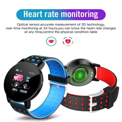 2024 Smart Watch Real-time Activity Tracker Heart Rate Monitor Sports Adults Kids 1.44" Screen Full Touch Waterproof Smartband