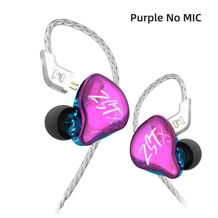 KZ ZSTX 1BA 1DD Hybrid Driver in-ear Earphone Noise Cancelling Headset Hifi Music Earbuds Replaceable Cable KZ ZST X ZSX ZSNPRO