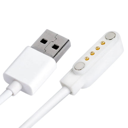 Magnetic Charger USB 2.0 Charging Cable Cord Power 4 Pin For Smart Watch KW88