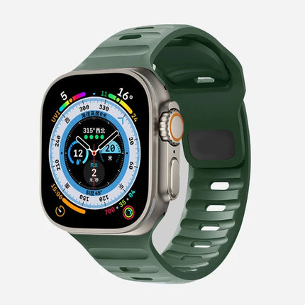 Silicone Strap For Apple Watch ultra Band 44mm 49mm 45mm 42mm 40mm 41mm 38mm sport correa bracelet iwatch Series 7 6 3 4 5 se 8