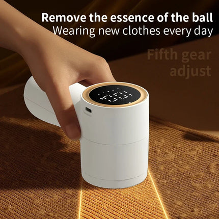 Electric Lint Remover USB Rechargeable Intelligent Digital Display Hairball Trimmer Portable Clothes Shaver 5 Gear Razor