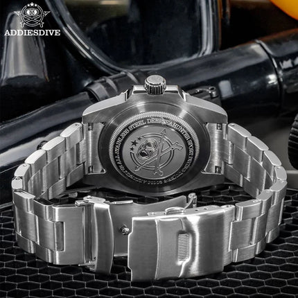 ADDIESDIVE AD2054 Watch For Men Ceramic Bezel reloj hombre 20Bar Waterproof 316L Stainless Steel C3 Super Luminous Quartz Watch