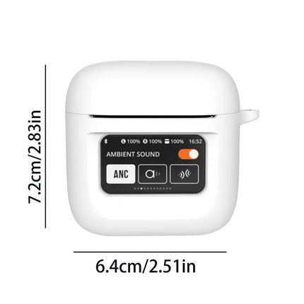 Silicone Shell Case for JBL Tour Pro2 Wireless Headphones Protective Case Earbuds Shockproof Covers Portable Protection Sleeve