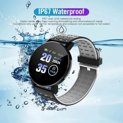 2024 Smart Watch Real-time Activity Tracker Heart Rate Monitor Sports Adults Kids 1.44" Screen Full Touch Waterproof Smartband