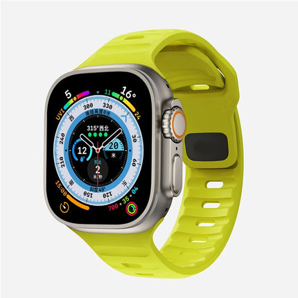 Silicone Strap For Apple Watch ultra Band 44mm 49mm 45mm 42mm 40mm 41mm 38mm sport correa bracelet iwatch Series 7 6 3 4 5 se 8