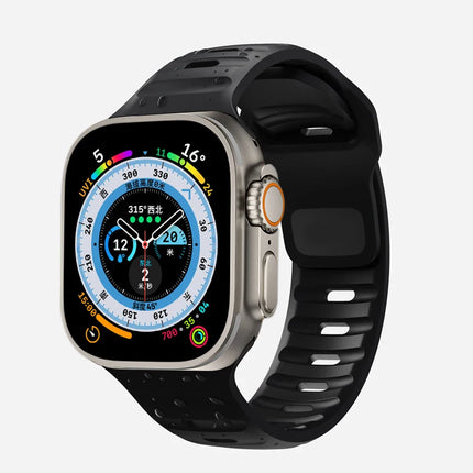 Silicone Strap For Apple Watch ultra Band 44mm 49mm 45mm 42mm 40mm 41mm 38mm sport correa bracelet iwatch Series 7 6 3 4 5 se 8