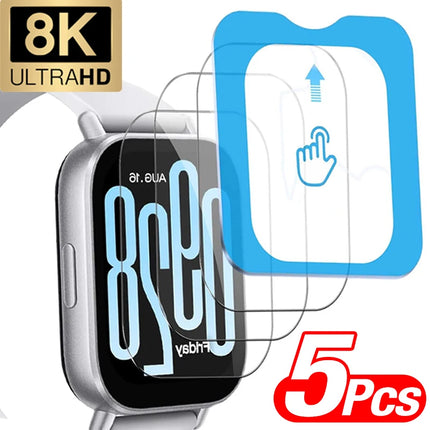 Tempered Glass Easy Install for Redmi Watch 5Lite 5Active Screen Protector for Redmi Watch 5 Active 5 lite HD Protective Cover