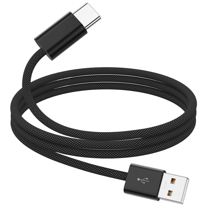 USB A to USB C Woven Cable Car CarPlay Android Auto Data Transfer Car to Phone Audio Charge Cord for iPhone 15 16 17 Samsung