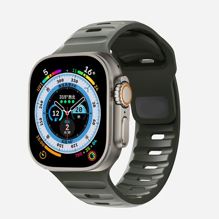 Silicone Strap For Apple Watch ultra Band 44mm 49mm 45mm 42mm 40mm 41mm 38mm sport correa bracelet iwatch Series 7 6 3 4 5 se 8