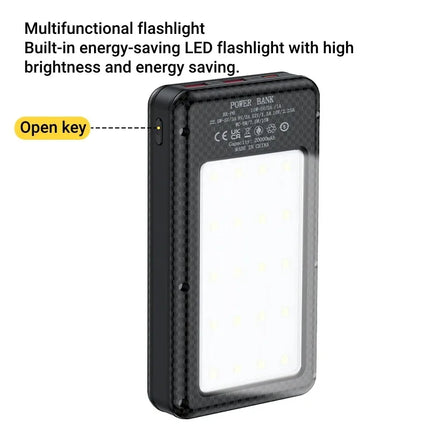 P6 Dual USB Type C Power Bank Shell 5V 10W DIY Shell 18650 Holder Cases Detachable Battery Storage Box With camping lights