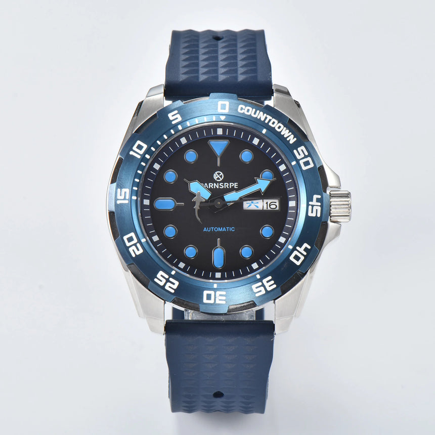 PARNSRPE 44MM watches for man luxury NH36A man watches automatic diving watch Bracelet 3.8 Crown sapphire crystal Luminous point