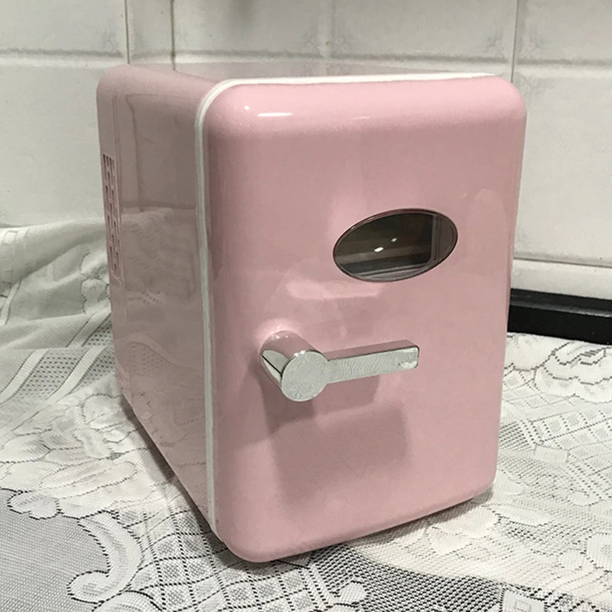 110V 220V 4L Mini Fridge Portable Refrigerator Warmer Cooler Beverage Drink Cans Samll Freezer for Home Kitchen Household 미니냉