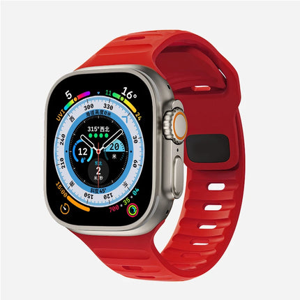 Silicone Strap For Apple Watch ultra Band 44mm 49mm 45mm 42mm 40mm 41mm 38mm sport correa bracelet iwatch Series 7 6 3 4 5 se 8