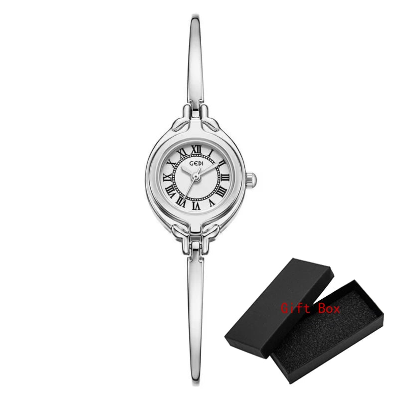 Fashion GEDI Top Brand Luxury Advanced Hand Compact Retro Bracelet Style Women's Simple High Beauty Strap Quartz Wrist Watches