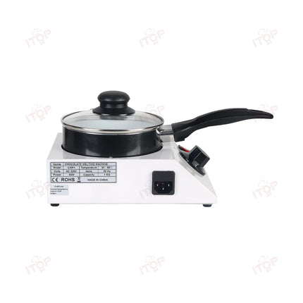 ITOP Chocolate Melting Machine Small Electric Tempering Cylinder Melter Ceramic Non-Stick Pot Pan 40W 220V 110V (Single Pan)
