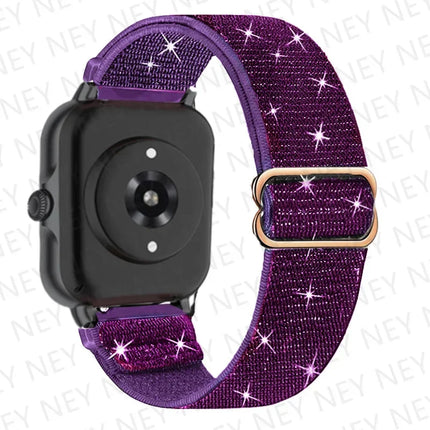 Elastic strap For Amazfit GTS 4/GTR 4/3/2 Mini/Pro/stratos/Balance Sport 20mm/22mm Watch band Amazfit bip 5-bip 3 pro-U-S-lite